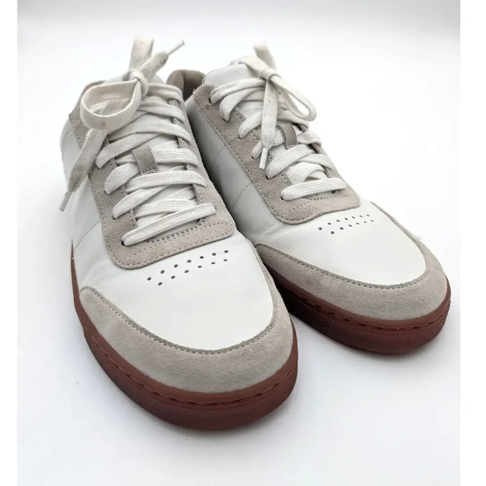 Vince Noel Low Top Sneaker Shoes Lace-Up Round Toe Men's White Size US8M EU41